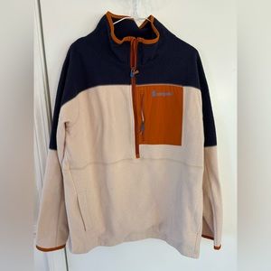 Cotopaxi men’s fleece Sherpa jacket xl blue orange